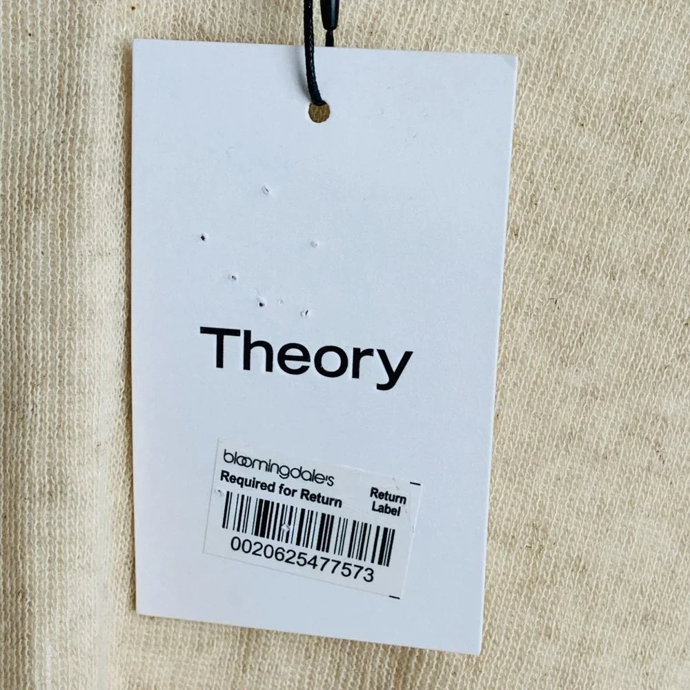 NWT Theory Drawstring Hooded Sweatshirt Size L - Picture 10 of 13